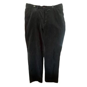 VTG Ralph Lauren Corduroy Pants Mens 35x32 Black Cargo Relaxed Straight Leg Y2K